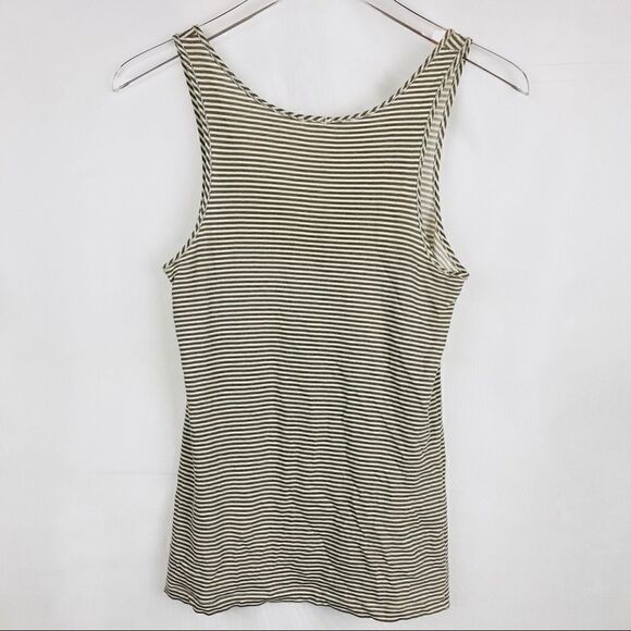 J. CREW Sequined Striped Button-Up Tank Top, - Picture 2 of 4